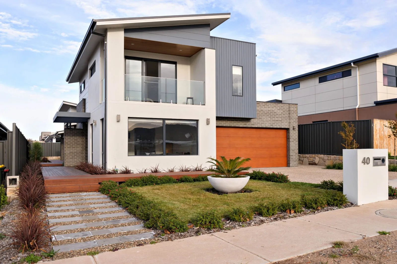 Marks House front exterior by Ottimo Homes