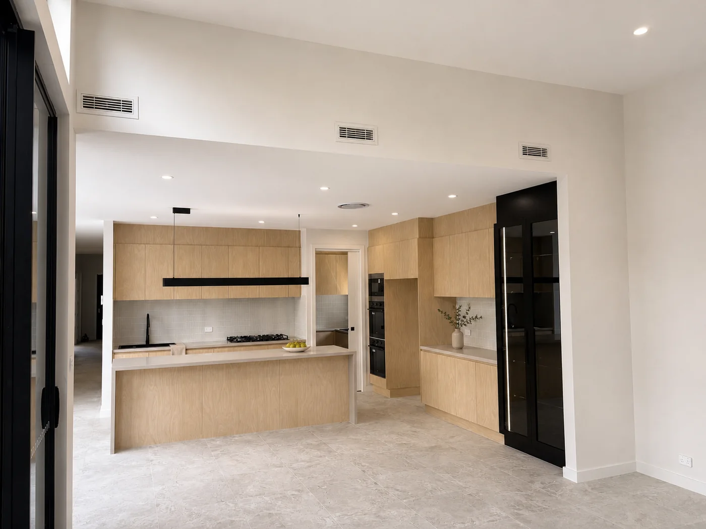 Kitchen in the Narrabundah knockdown rebuild