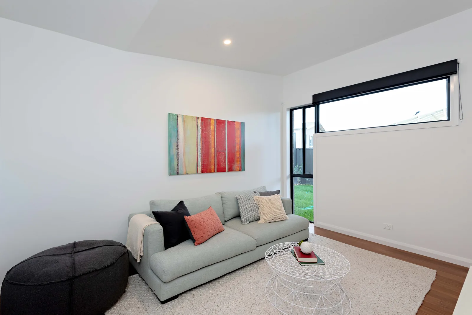Rumpus room with highlight window and garden outlook