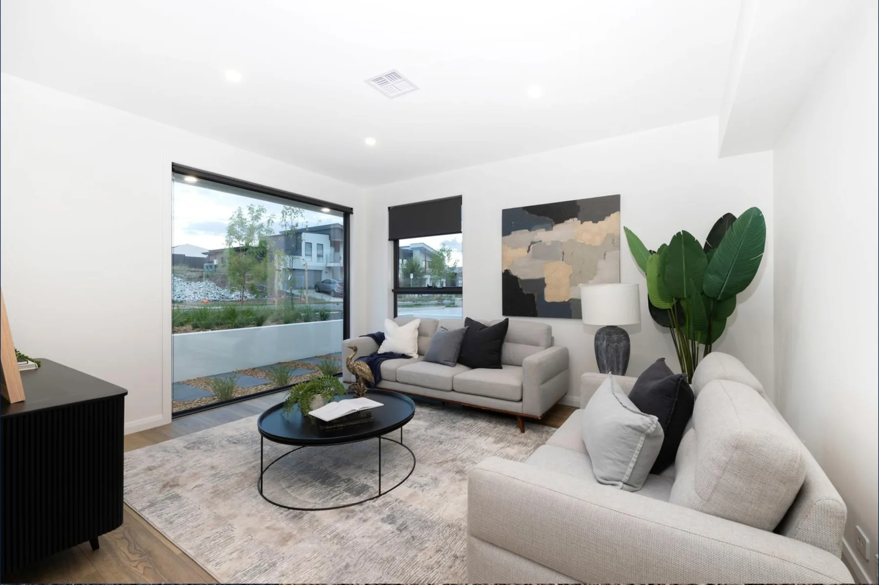 Lounge room, contemporary family home in Canberra